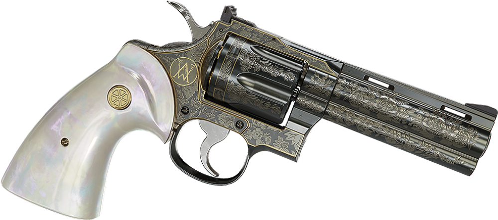 Ornate revolver skin