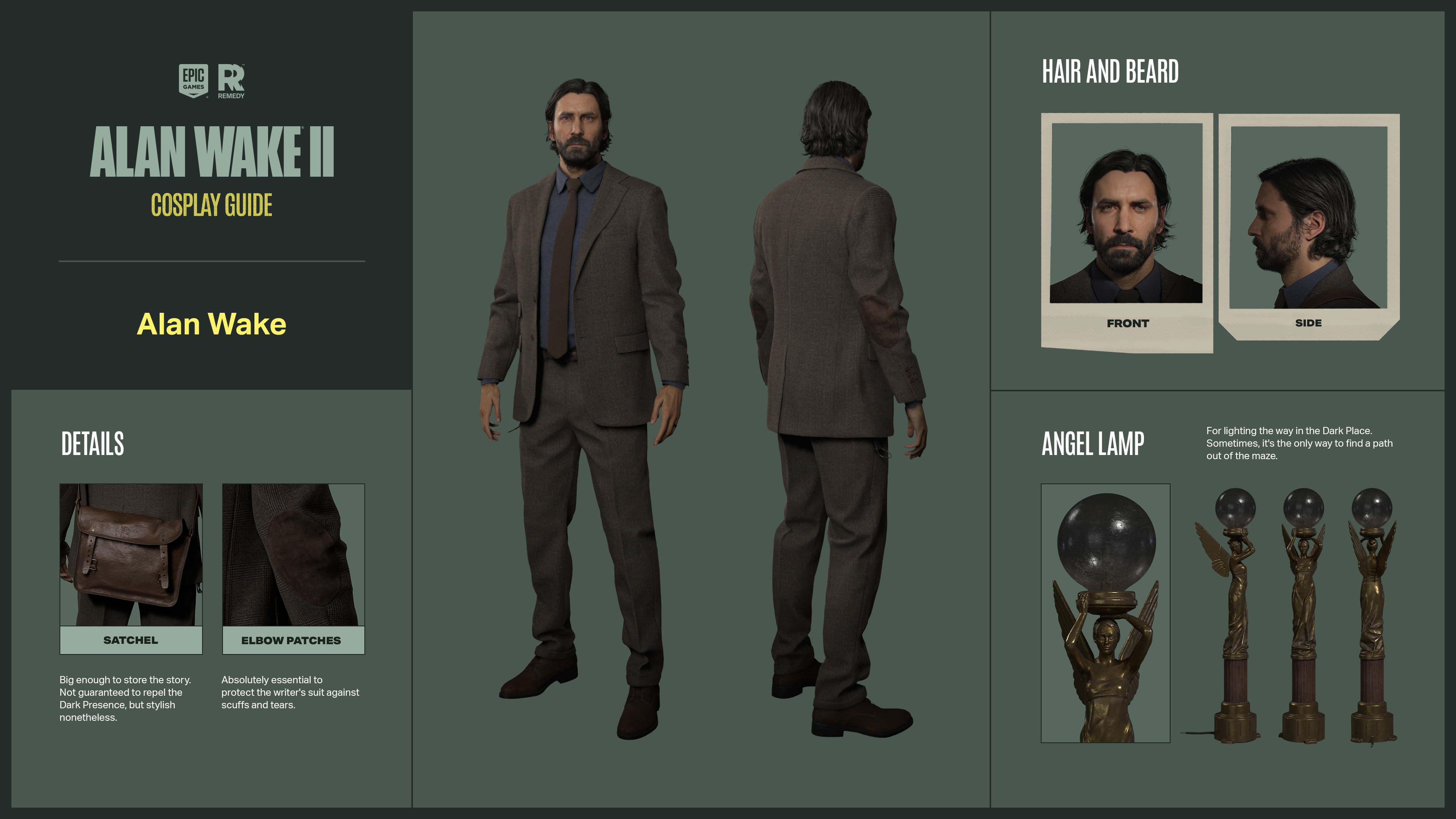 Alan & Saga Cosplay Guides — Alan Wake